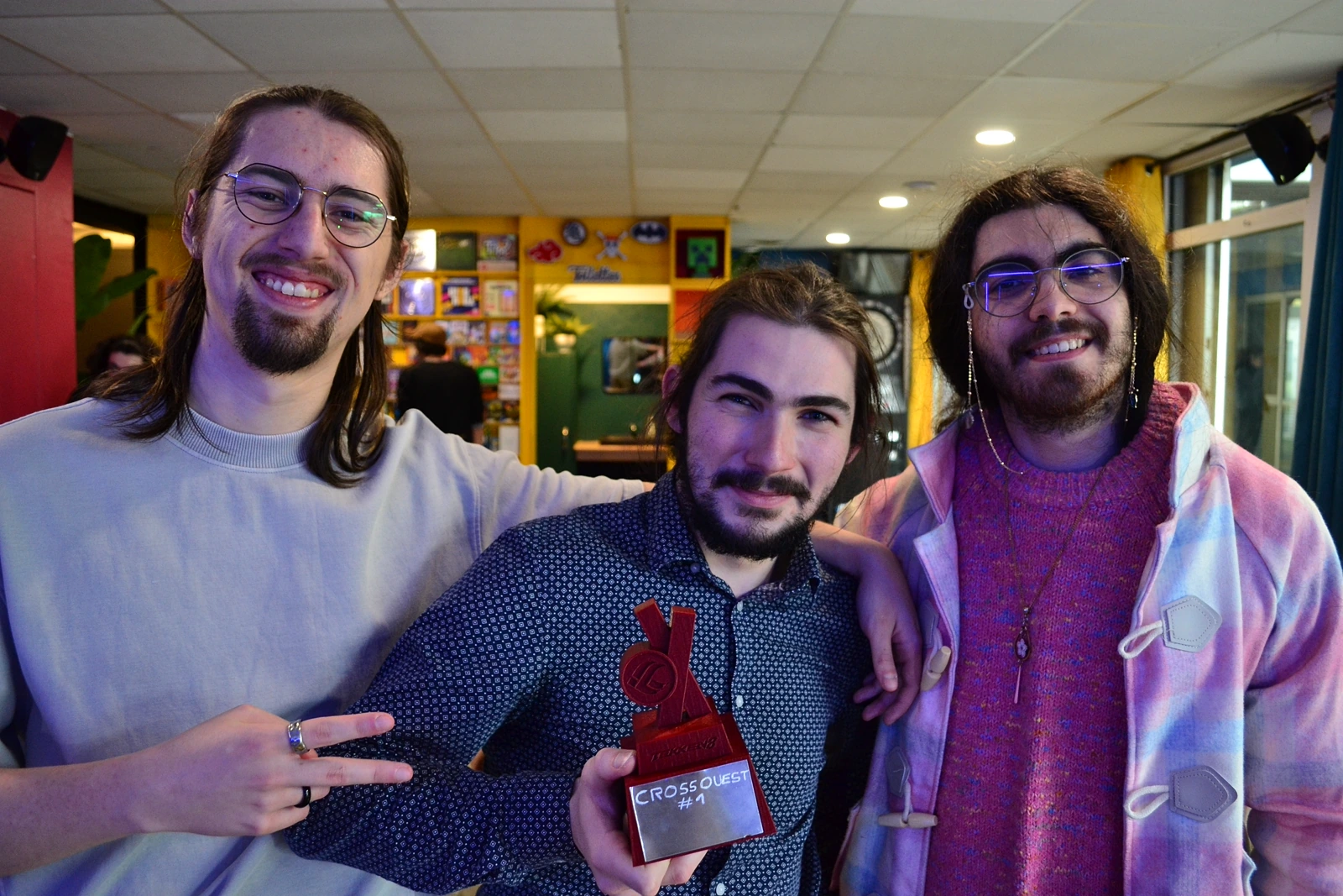 Vainqueurs du Cross Ouest avec le trophée