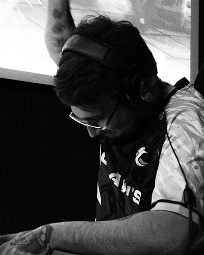 Big T concentré pendant un match